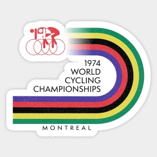 Retro Cycling - World Cycling Championships Montreal 1974 Sticker